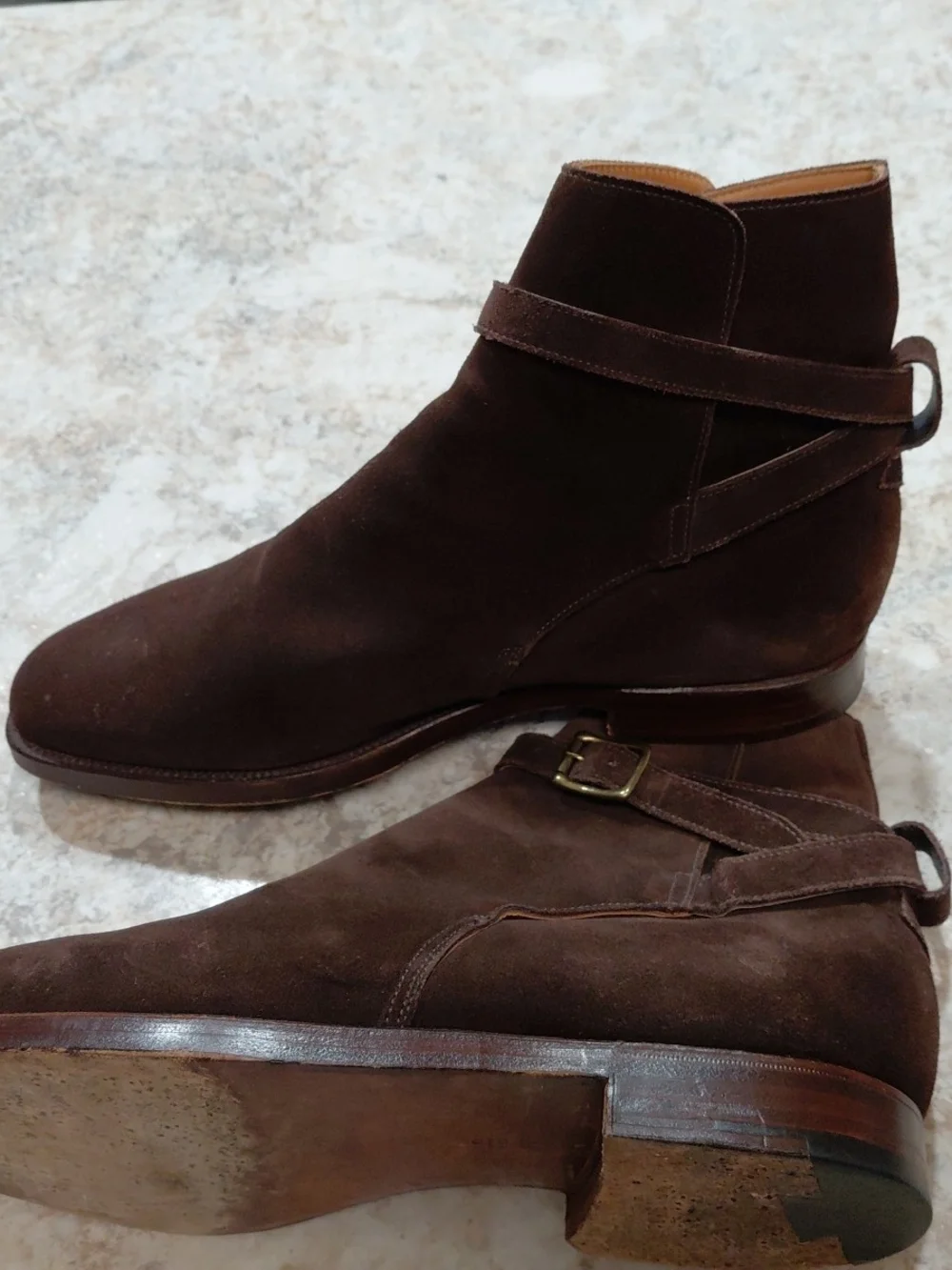 Beautiful Ralph Lauren Brown Suede Jodhpur Boot US 11.5 Excellent Condition